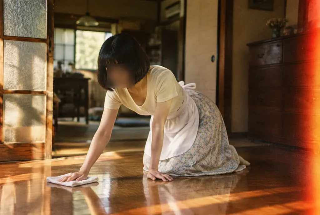 Adegan Film Nostalgia Bersih-Bersih Rumah Jepang
