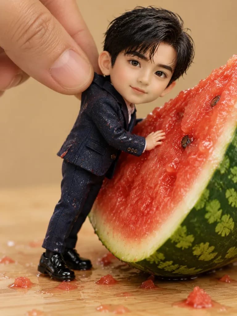 Miniature Collectible Doll by Watermelon