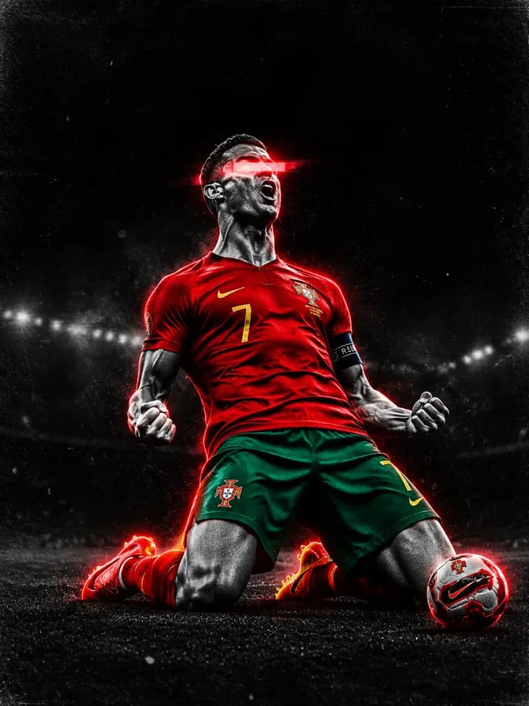 Selective Color Sports Editorial Poster