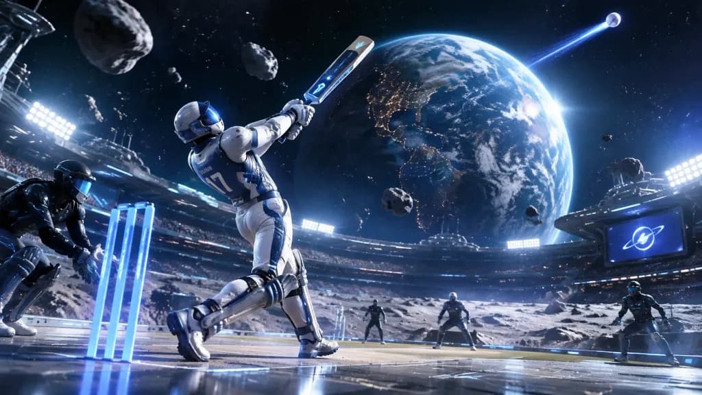 宇宙空間のアストロノート・クリケット