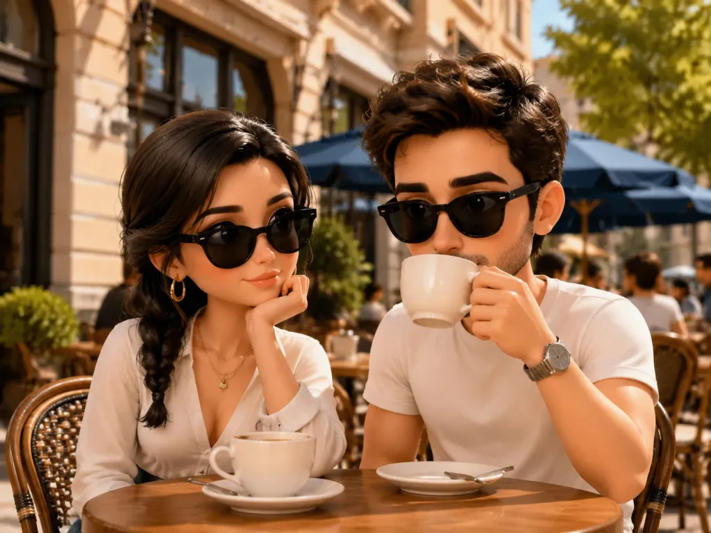 3D Vinyl Toy Couple Diorama