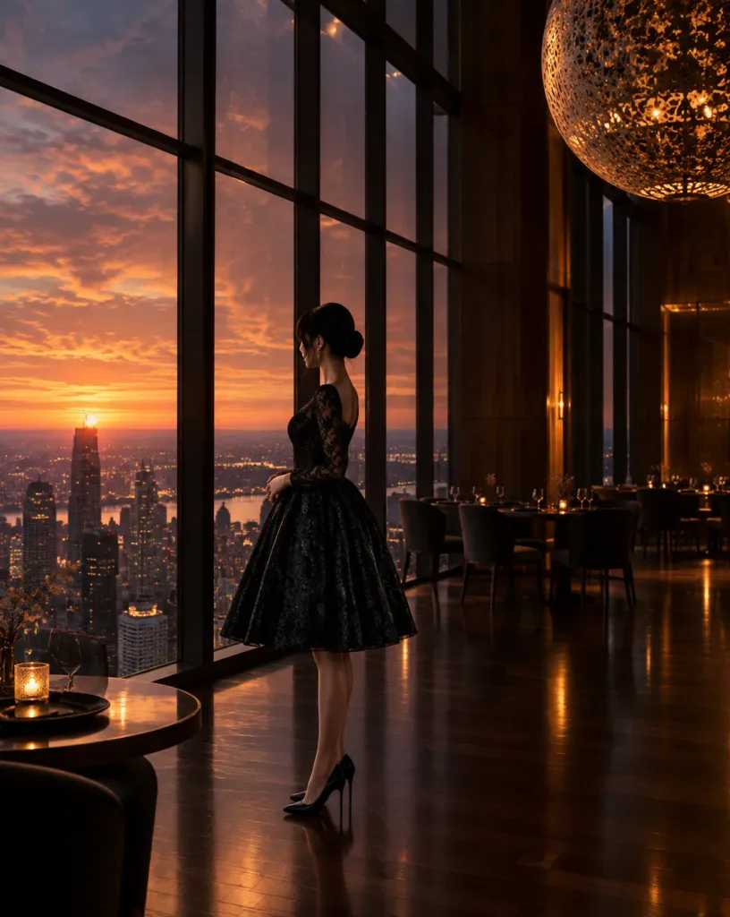 Skyscraper Penthouse Restaurant Editorial
