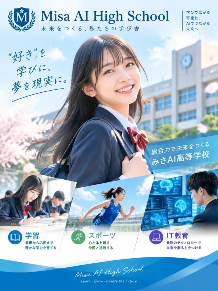 日本高中宣傳冊封面