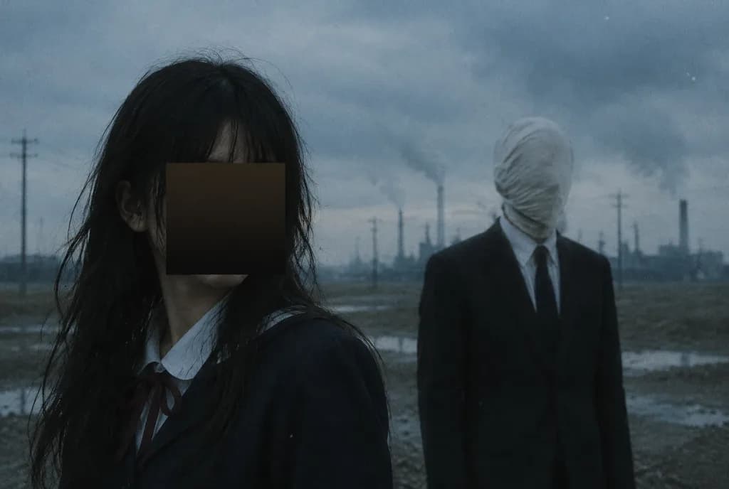 Censored Figures in Industrial Wasteland