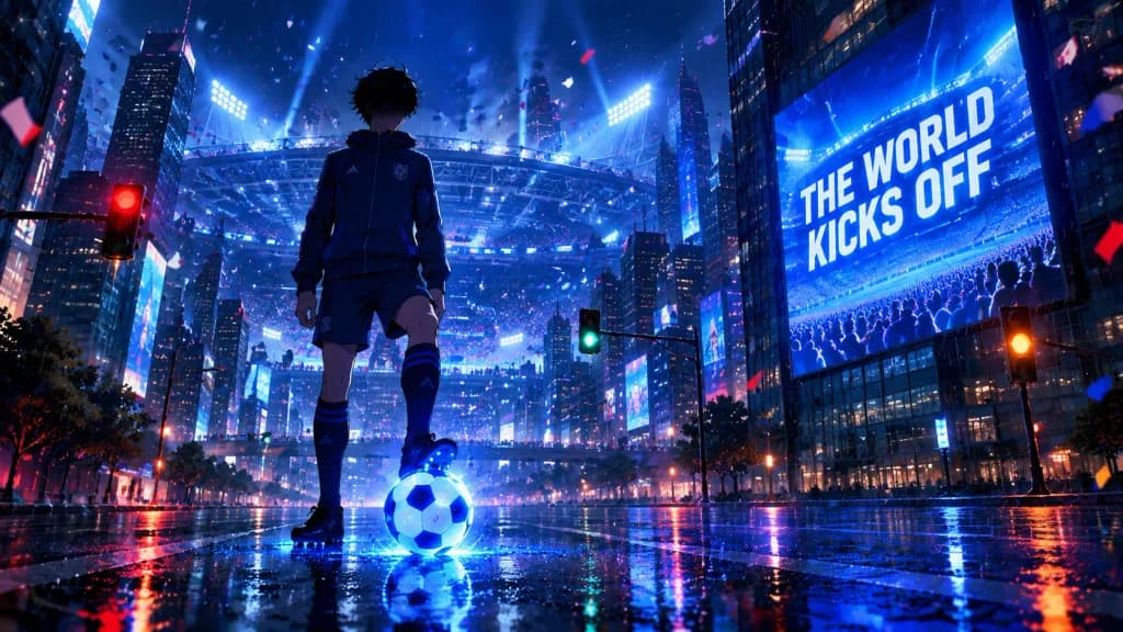 Rainy Night Soccer Kickoff Anime Visual