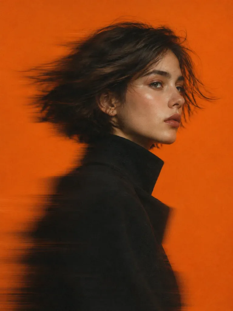 Editorial Motion Blur Studio Portrait