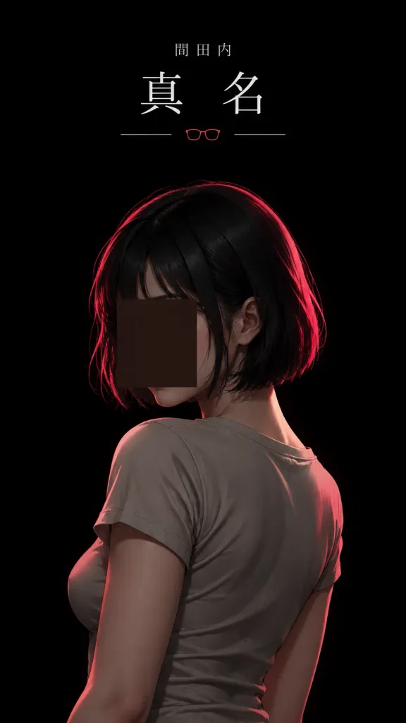 미니멀 미스터리 애니메이션 북커버 포스터