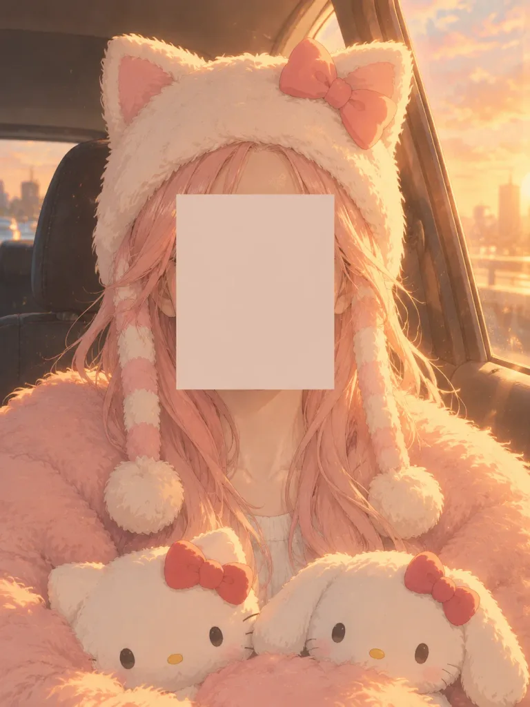 Cinematic Anime Car Interior Portrait