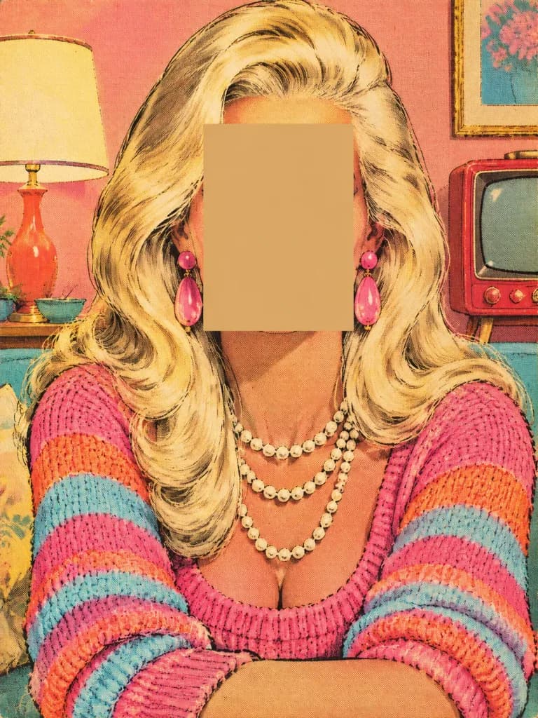 Mid-Century Vintage Magazine Portrait