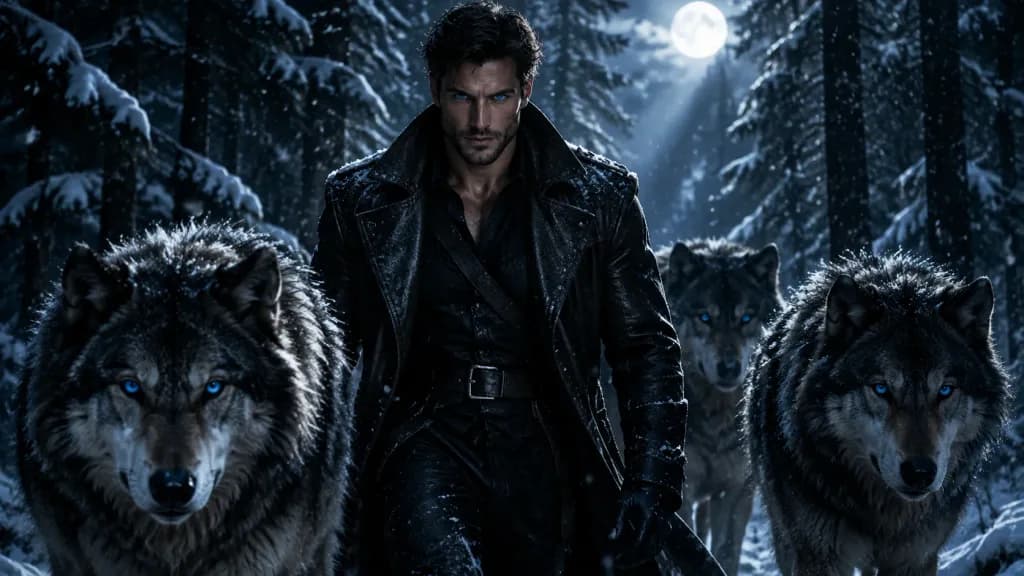 Winter Forest Journey with Wolves