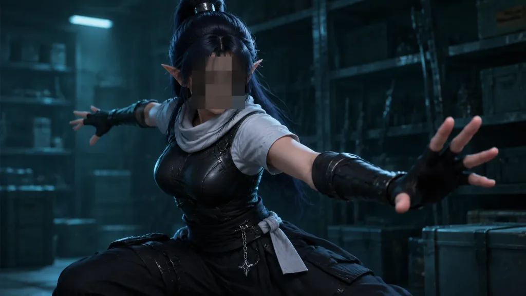 Censored 3D Anime Ninja Cutscene