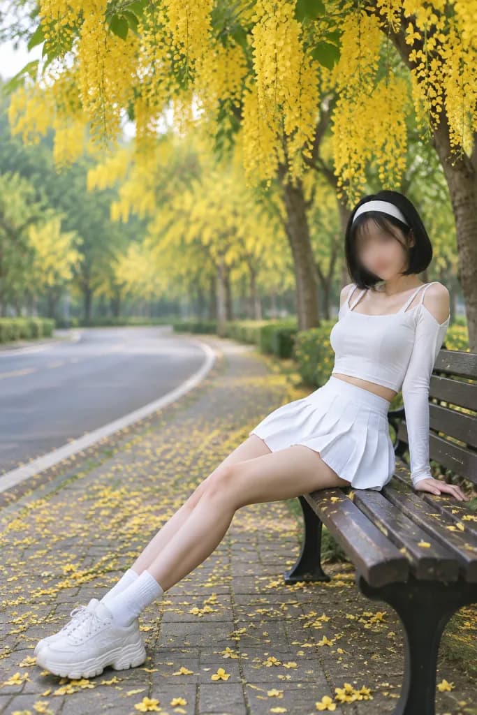 Golden Shower Avenue Fashion Portrait