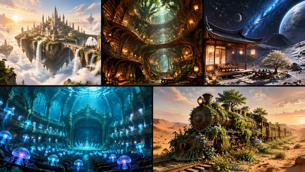 五格奇幻世界概念分鏡