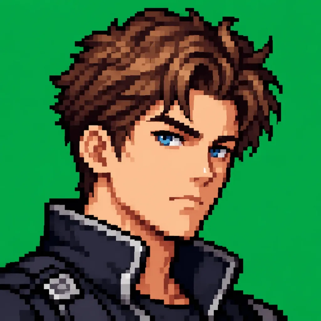Retro Arcade Pixel Art Profile Picture