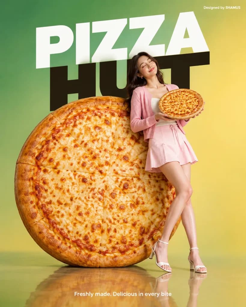 エディトリアル高級フード広告ポスター