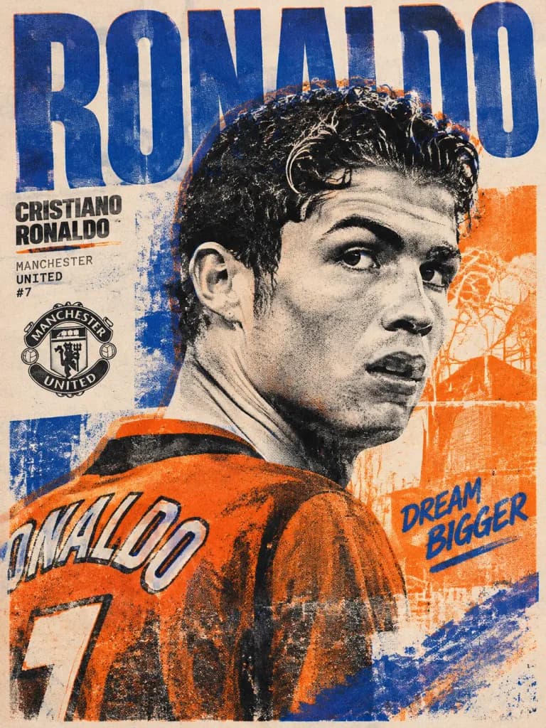 Risograph Editorial Sports Poster