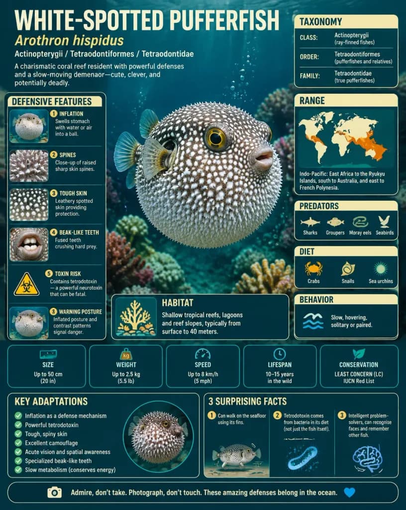 紋腹叉鼻魨海洋生物科學資訊圖