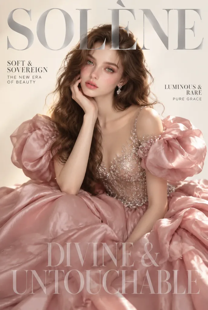 高級ファッション誌のエディトリアル表紙
