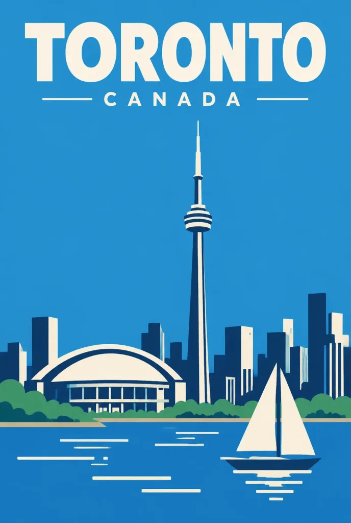 Flat Minimalist Vector Travel Poster