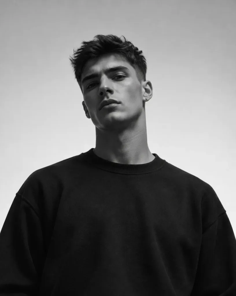 Minimalistyczny Portret Studyjny High Fashion