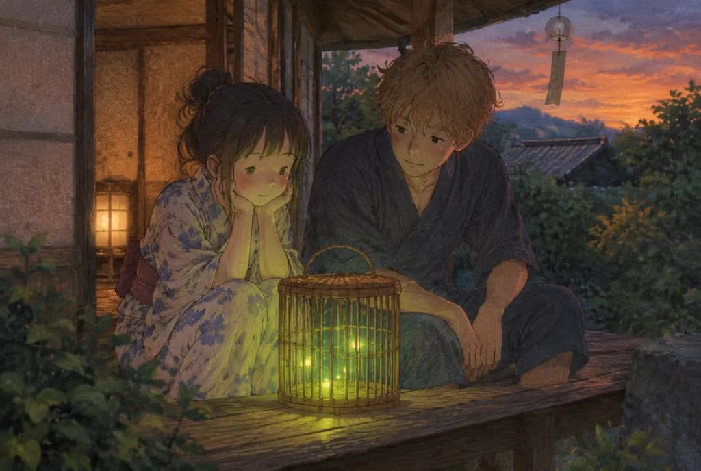 Watching Fireflies on a Summer Veranda