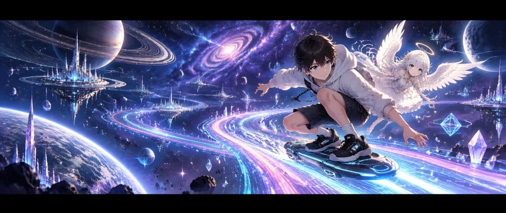 宇宙を駆けるアニメヘッダーバナー