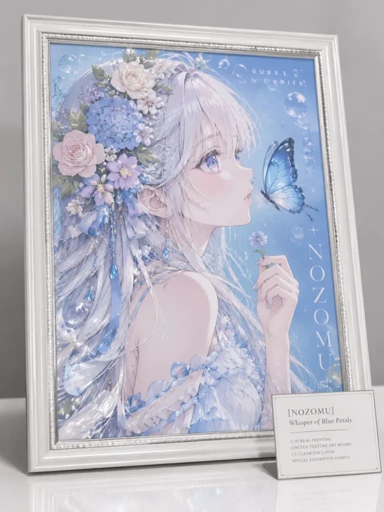 Framed 2.5D UV Anime Art Board