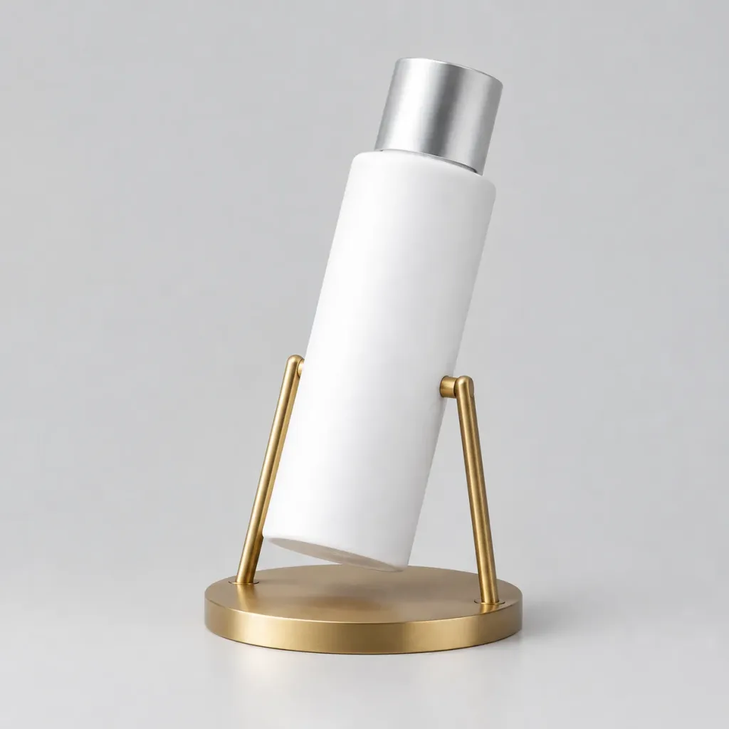 Tilted Display Stand with Metal Rods