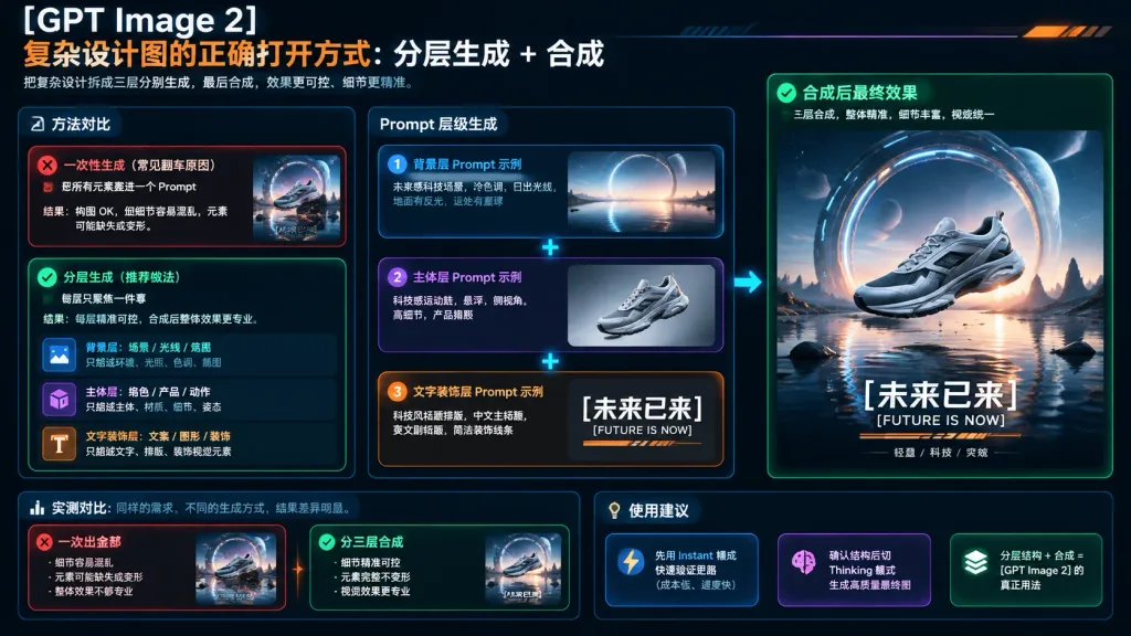 레이어드 AI 디자인 워크플로 인포그래픽