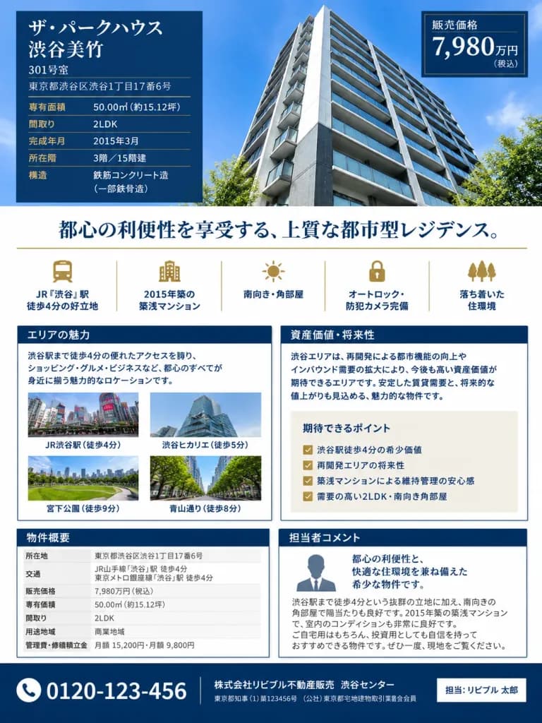 Japanese Luxury Condominium Sales Flyer