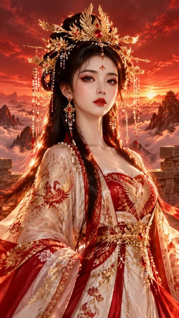 唐风神女典雅肖像