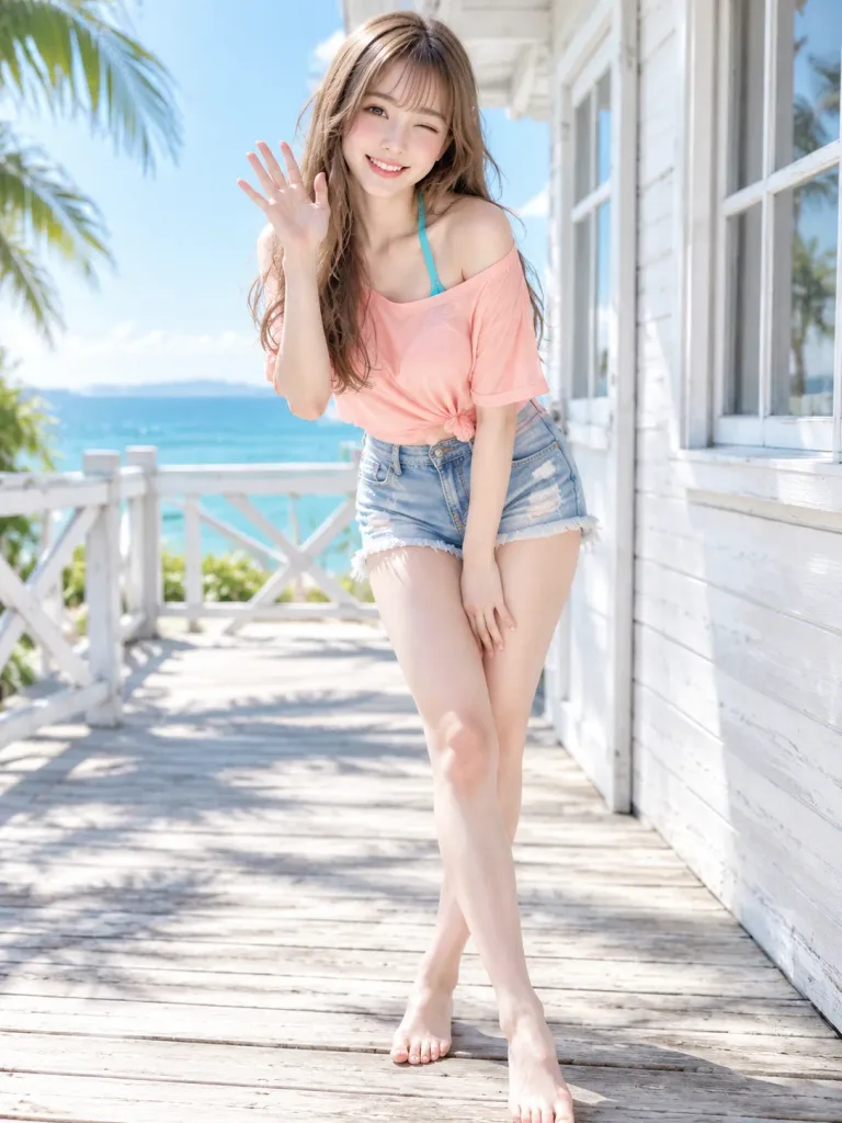 Summer Beach House Terrace Portrait