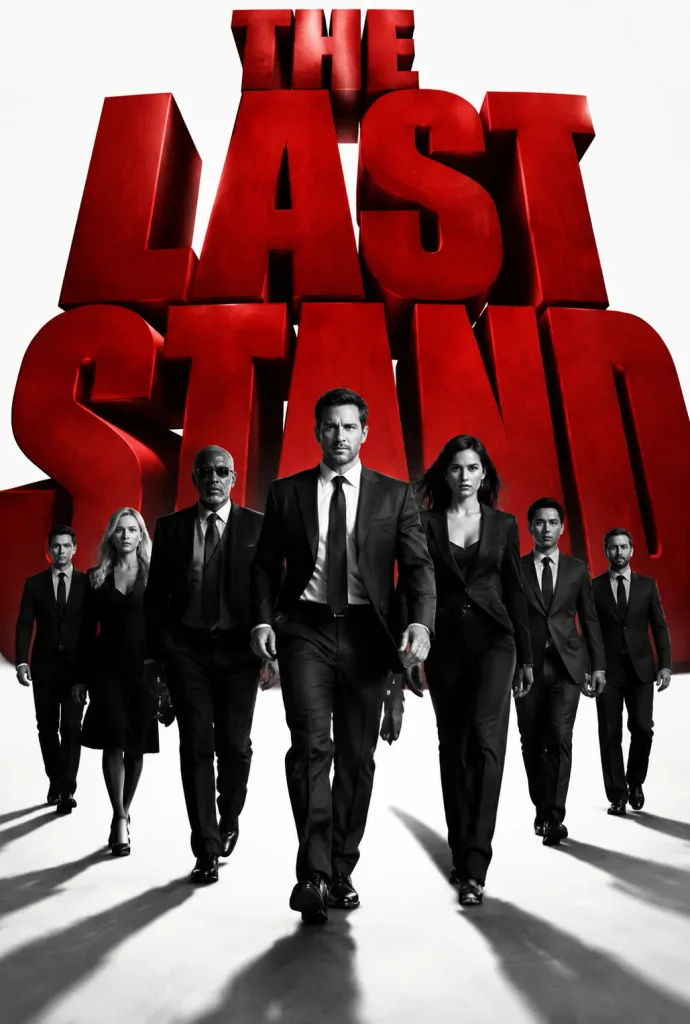 Cinematic Ensemble Poster with Colossal Typography