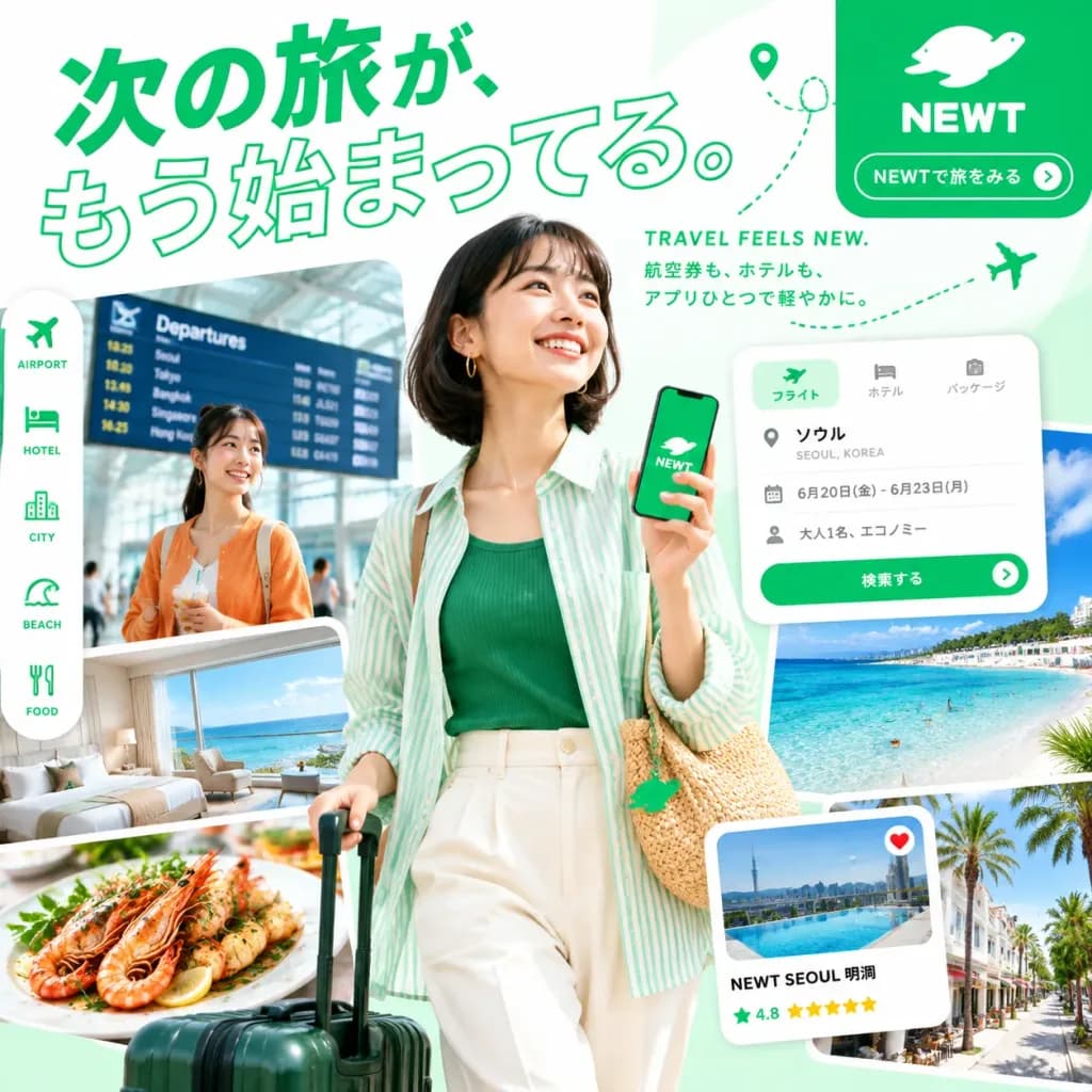 日本旅行应用广告海报