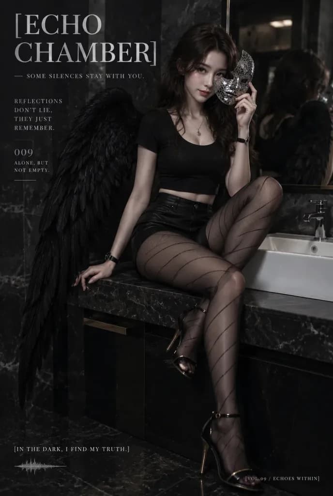 Portada Editorial Gótica en Baño