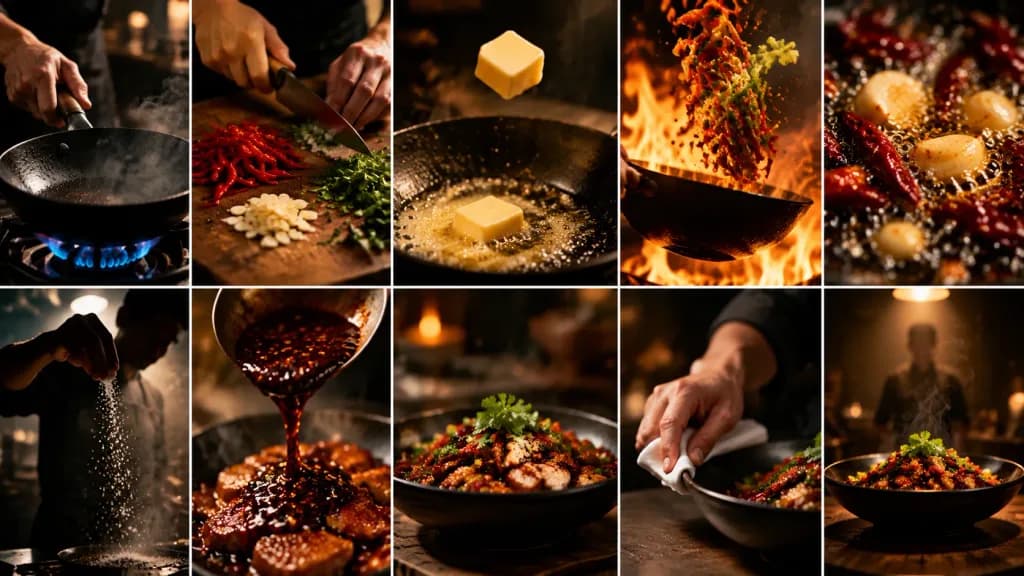 Кинематографичный раскадровочный лист шеф-повара