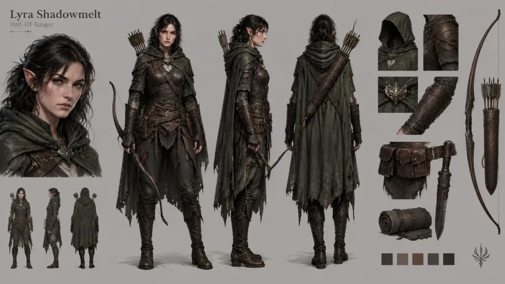 ダークファンタジーのレンジャー設定資料