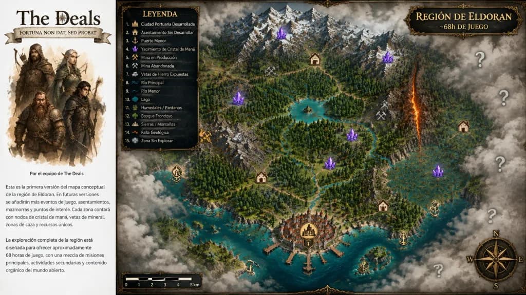 Fantasy RPG Worldbuilding Region Map Sheet