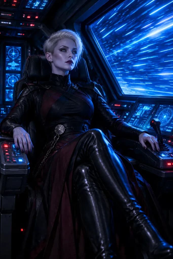 Gothic Starship Commander in Hyperspace