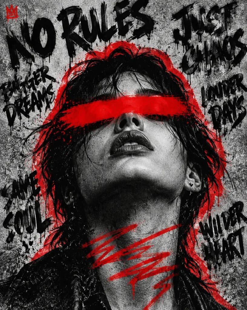 グランジ・パンクZINEストリートアートポスター