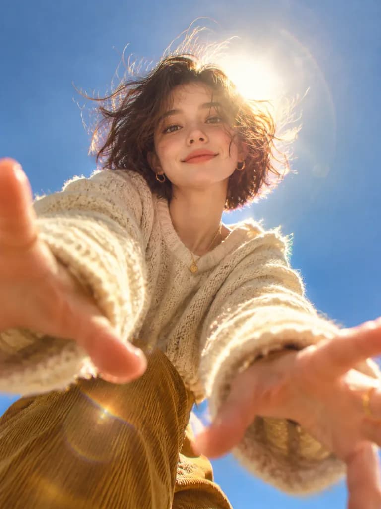 웜즈아이 뷰 골든 아워 패션 포트레이트
