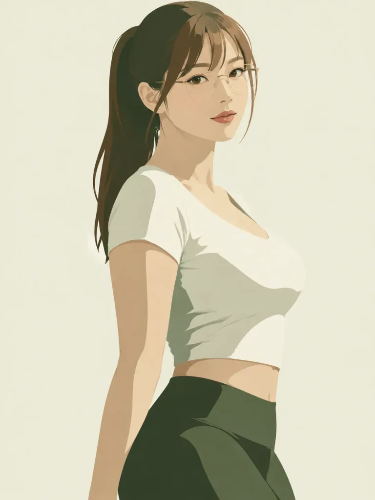 Minimalist Geometric Art Magazine Portrait