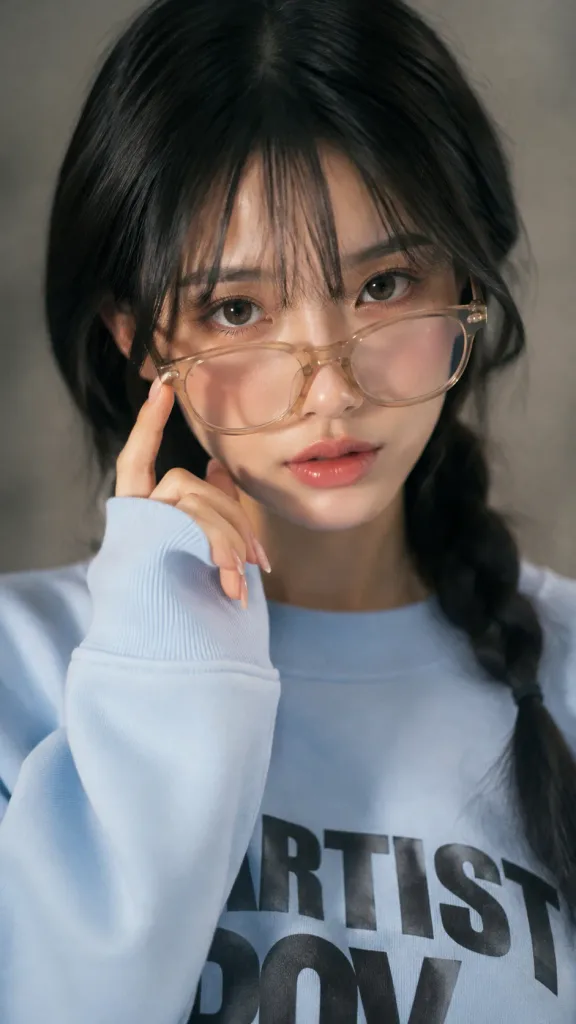 Editorial Portrait of Woman in Glasses
