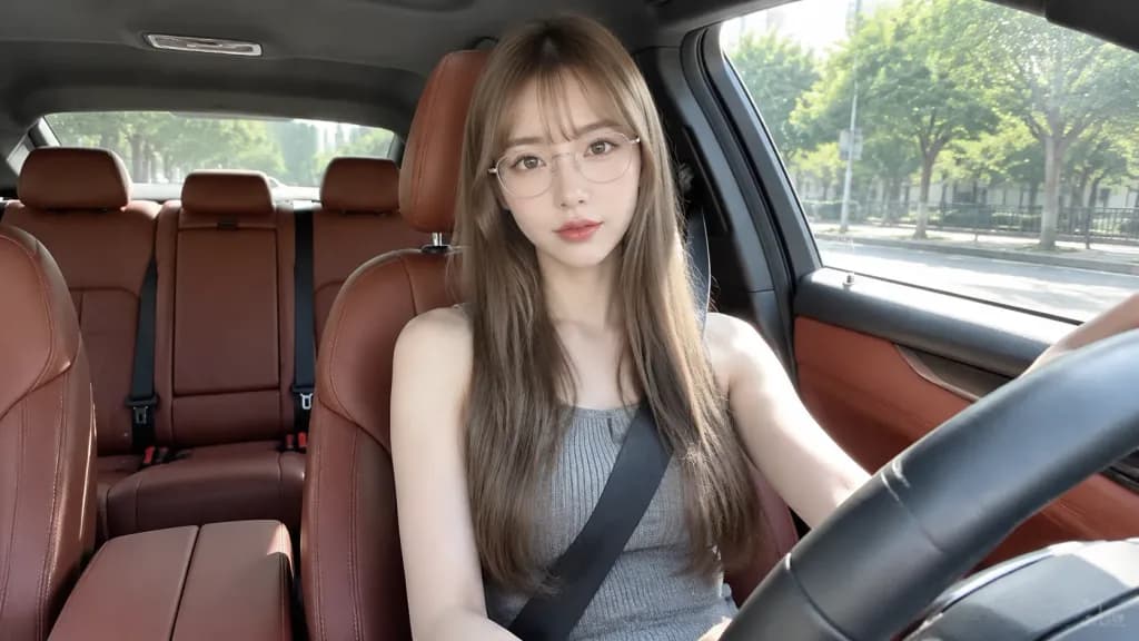 Realistic Car Interior Video Still