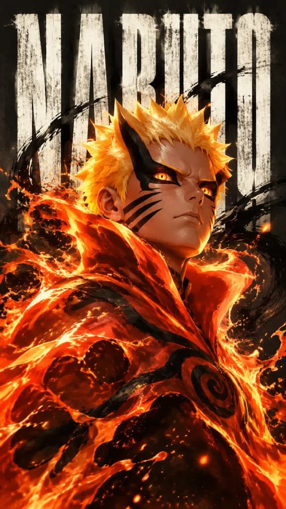 Baryon Mode Naruto Anime Poster