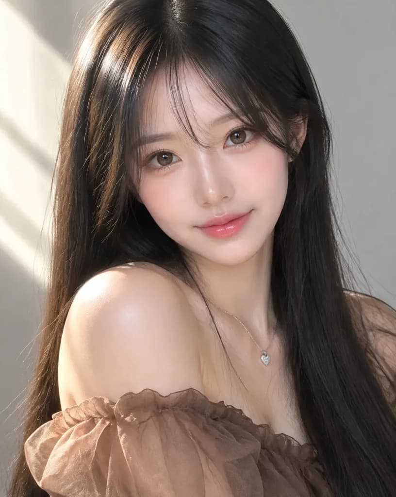 미니멀 아침 창가 인물 사진