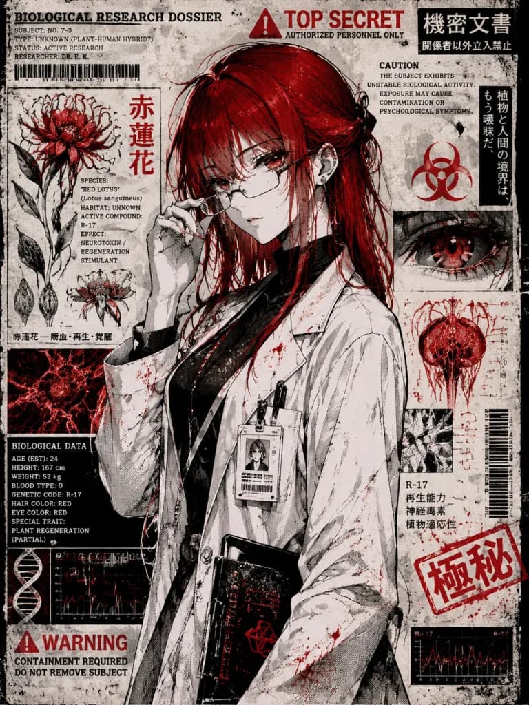 Biopunk Manga Medical Dossier