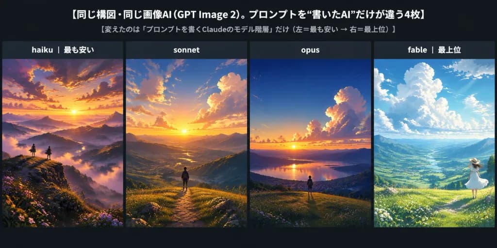 4단계 AI 모델 풍경 비교 배너