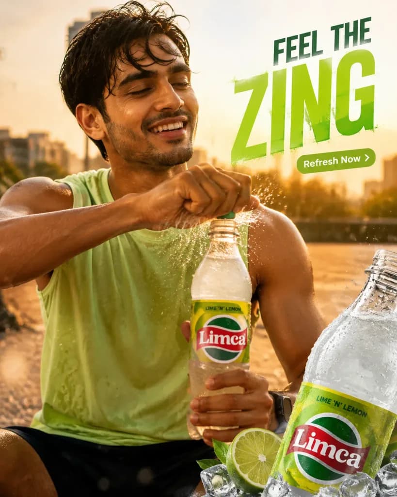 Summer Beverage Advertisement Poster