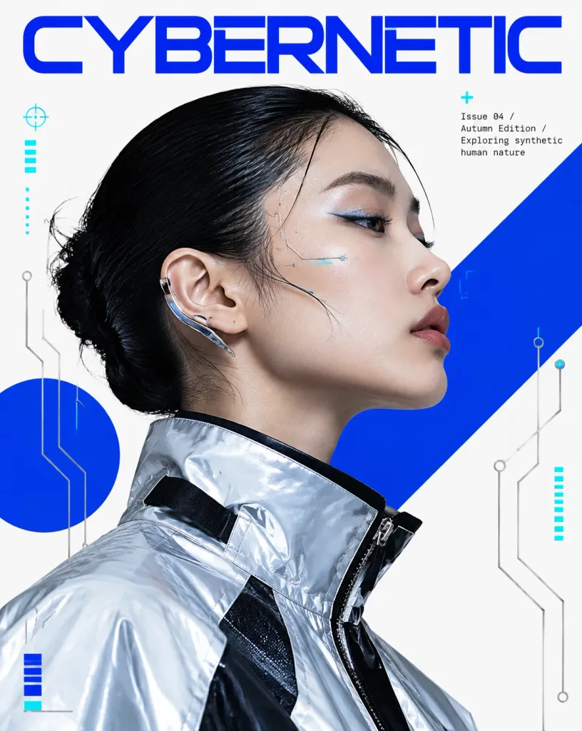 Futuristic Fashion Editorial Poster